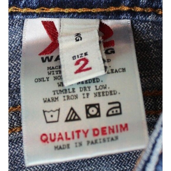 X2 Womens Size 2 Skinny Leg W01 Ultra Low Rise Embroidered Pockets Denim Jeans - Picture 11 of 11